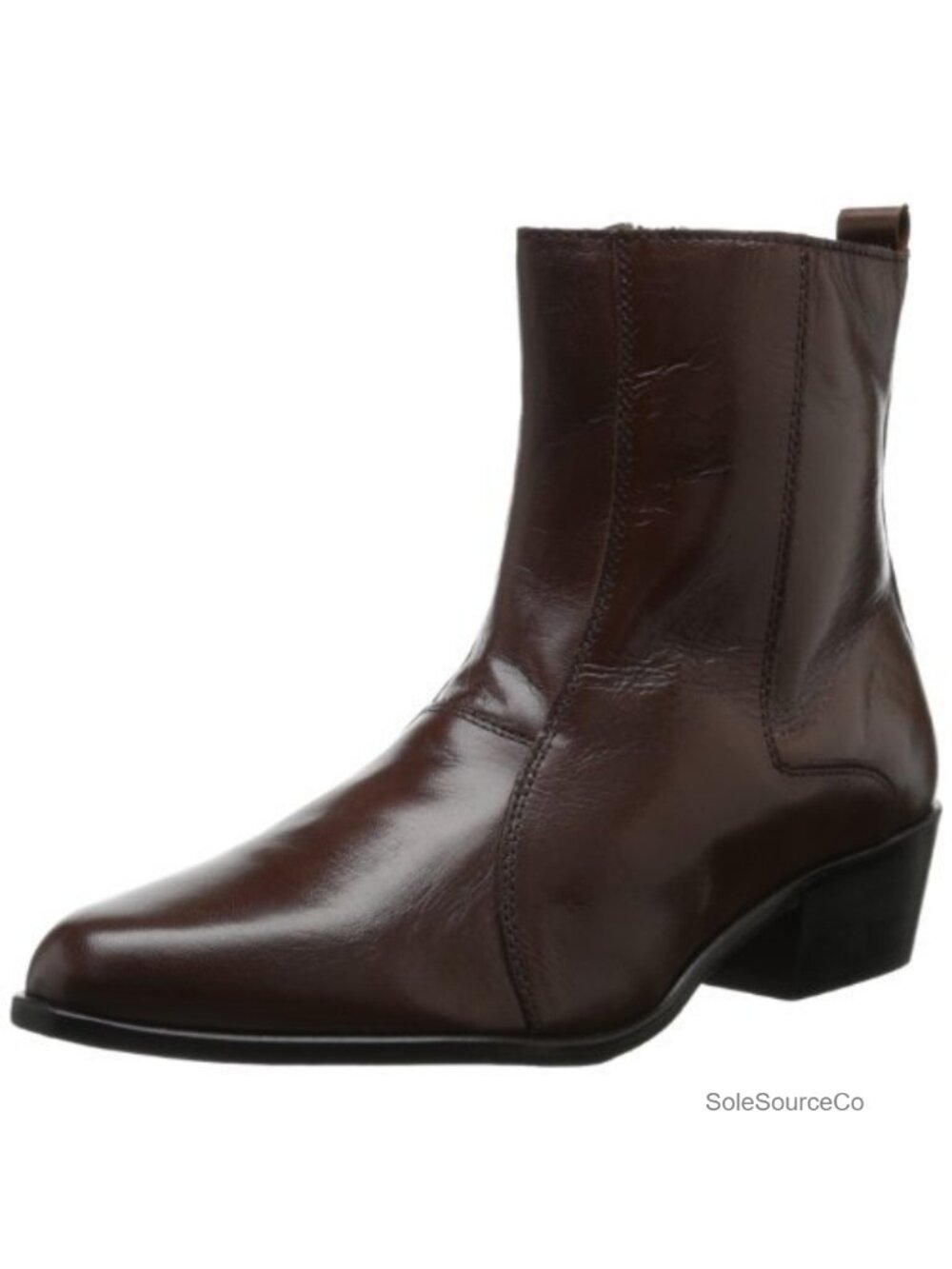 Stacy Adams Santos Kidskin Leather Side Zip Chelsea Boot Cuban Heel